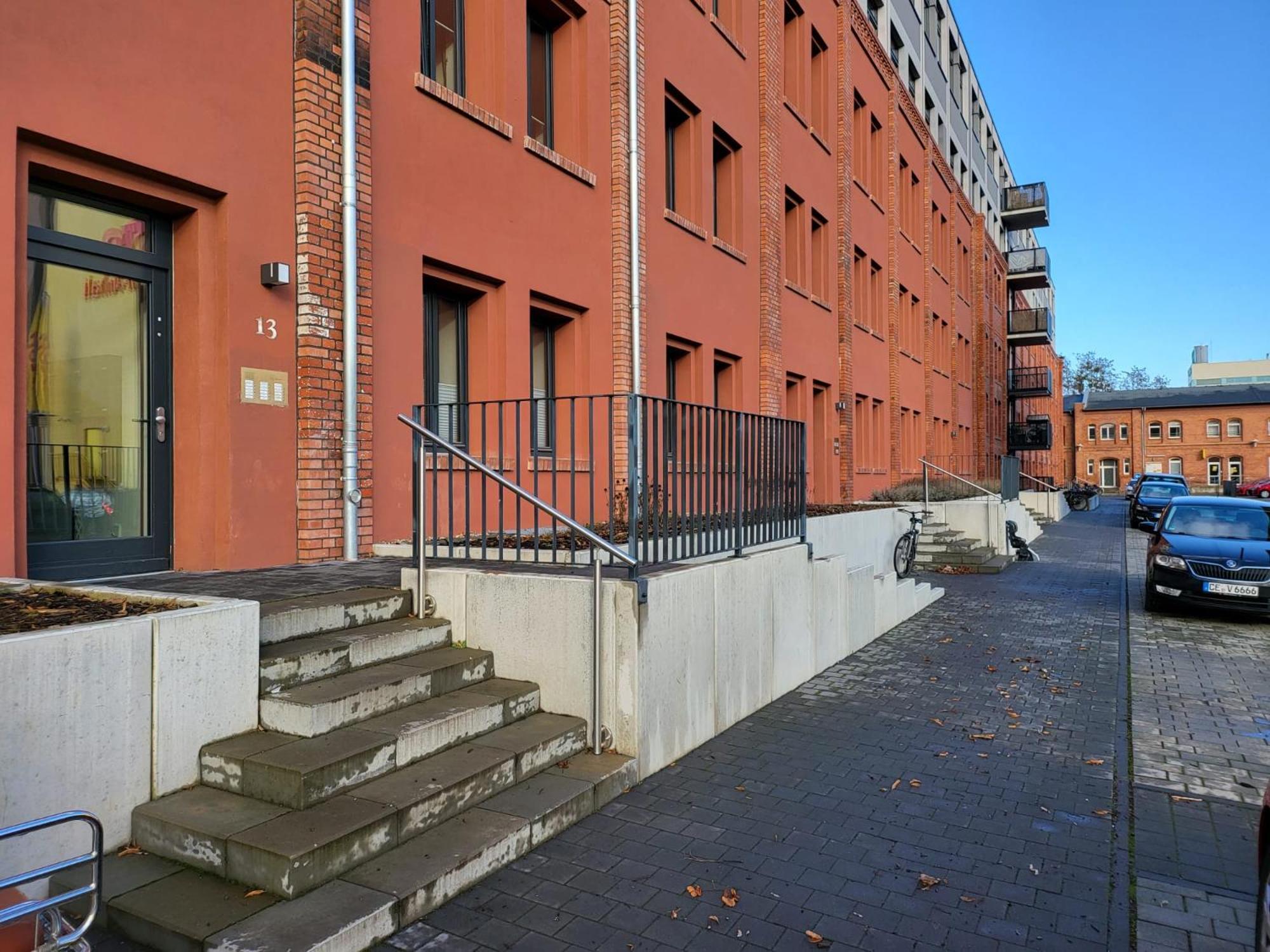 Trendige Stadtwohnung, Historisches Haus Mit Terrasse Und Garten Magdeburg Bagian luar foto